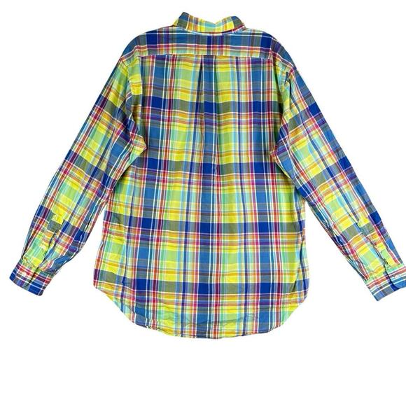 Polo Ralph Lauren Shirt Oxford Men's L Large Plaid LS Button Down Multicolor - Picture 3 of 8